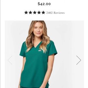 Figs scrub top. XXS. One pocket. OR style